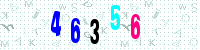 Blue Captcha Image