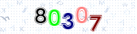 Blue Captcha Image