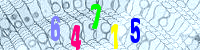 Blue Captcha Image