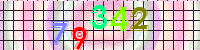 Blue Captcha Image