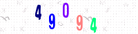 Blue Captcha Image