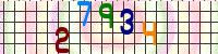 Blue Captcha Image
