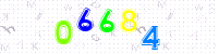 Blue Captcha Image