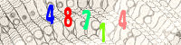 Blue Captcha Image