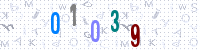 Blue Captcha Image
