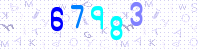 Blue Captcha Image