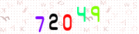 Blue Captcha Image