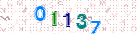 Blue Captcha Image